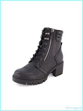 CUSHIONAIRE Ramsey vegan nubuck leather lace up ankle boots memory foam side